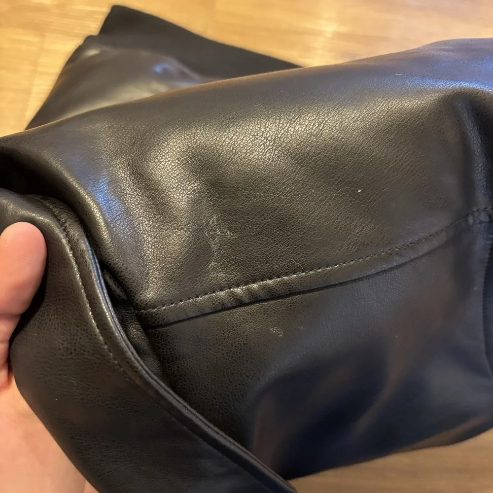 Robert Graham SAMPLE Bomber Jacket Men's M Black Faux Leather Fall 2024 RGF24R19